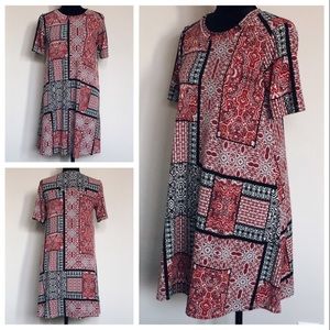BCBGeneration Patchwork Shift Dress